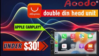 Ali express CarPlay double din headunit under $30