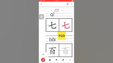 Chinese Charcters 七百 #how to write #write #Chinese #Strokes #HSK #stroke order #train #trainchinese