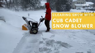 Clearing over 12' of Snow With The Cub Cadet Three Stage 3X26 Snow Blower