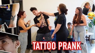 TELLING MY MOM I TOOK MY BROTHER TO GET TATTOOS PRANK!!! *FUNNY AF*