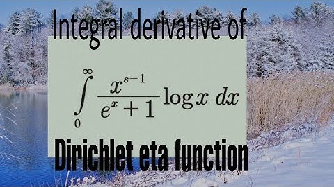 Integral derivative of Dirichlet eta function