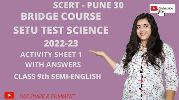 bridge course 2022-23 (setu punar rachit), class 9, subject science, activity sheet 1 of day 1