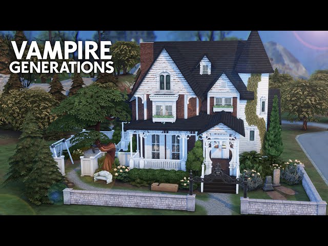 Vampire Family Generations Home // The Sims 4 Speed Build - YouTube