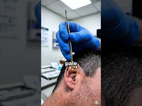 😱🤮They found worms in his ear.