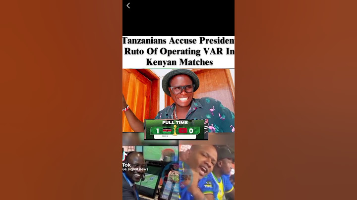 WATANZANIA WANALALAMIKA ATI RUTO ALITUMIA VAR KUIBA BAO SASA PIA HAO WAKUJE NA MAMA SAMIA  #shrots