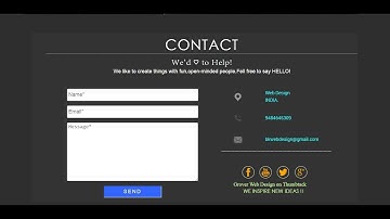Create a Contact Form Using HTML5 Validation & PHP Connectivity  Part- 2  by BKTutorial