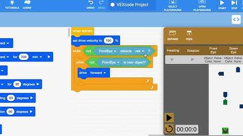 If then else Video using the VexcodeVR Disk Maze Challenge