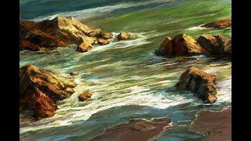 How to paint a seascape step by step