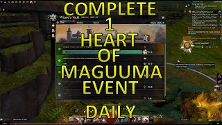 Gw2 - Fasteasy Complete 1 Heart Of Maguuma Event Daily Wizards Vault