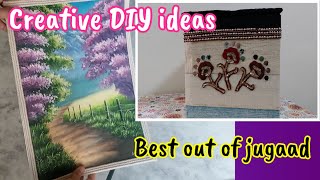 DIY Creative Ideas | Best out of jugged | DIY Storage and art frame