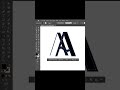 Letter logo design in illustrator 2026!! A logo!! #shorts #shorstfeed #logodesign