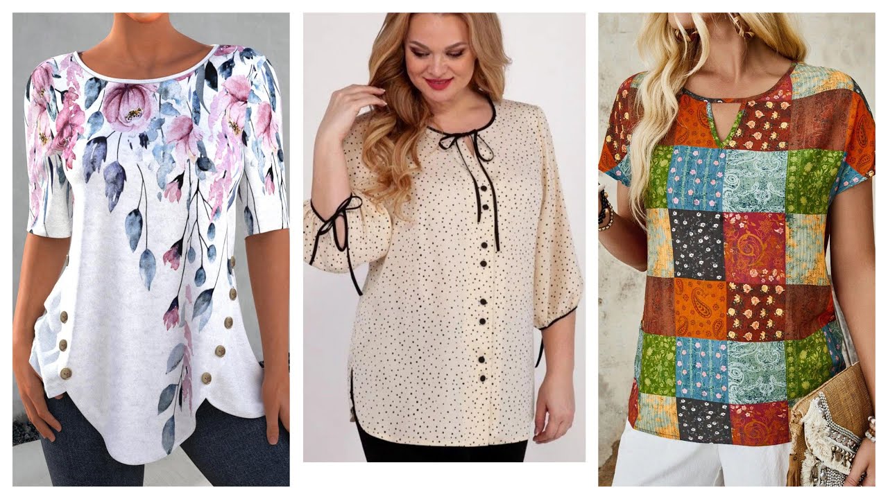 Мода 2025 КРАСИВЫЕ БЛУЗКИ 100” Идеи красивых блузок на каждый день МОДЕЛИ 24/25 