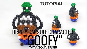 How to Bead Disney Capsule Character "Goofy" /Tutorial Manik/Diy/Kerajinan manik manik