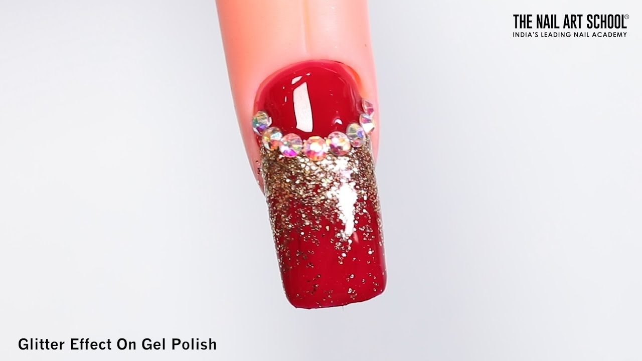 DIY 41 | Series 2 | Glitter Effect On Gel Polish | Ab India Karenga Nail Art by Dipika Parihar