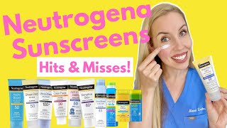 The Truth About Neutrogena Sunscreen: Hits and Misses! | NOT SPONSORED | Dermatologist Reviews