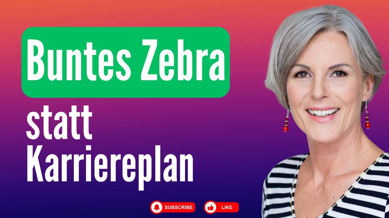 Buntes Zebra statt Karriereplan