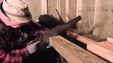 Building A Woodworking Bench Step 1 - A Video Tutorial by Old Sneelock