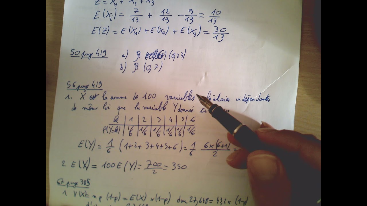 Tle Correction Exercices 7 Avril Youtube