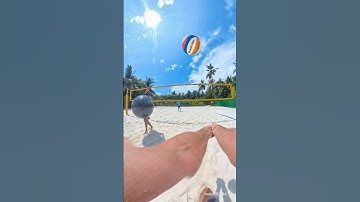 Maldives beachvolley drill 🙌🏼🏐🌴