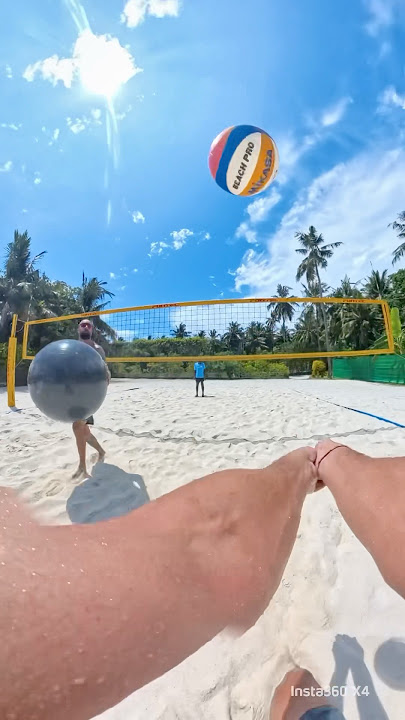 Maldives beachvolley drill 🙌🏼🏐🌴