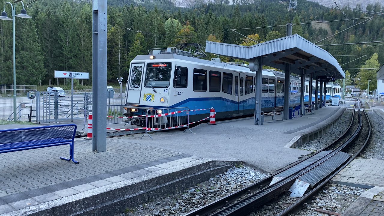 Mit der Bayerischen Zugspitzbahn auf  die Zugspitze.