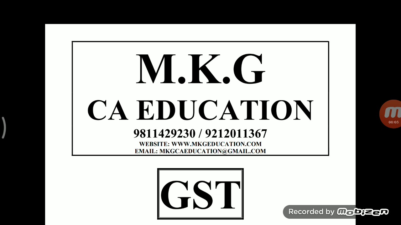 MK Gupta Sir GST NOV 19 and MAY 20 for ca ipcc and inter