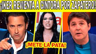 ¡SE HA LIADO! IKER JIMÉNEZ HUNDE A JESÚS CINTORA POR JOYAS DE ZAPATERO Y SARAH SANTAOLALLA PILLADA