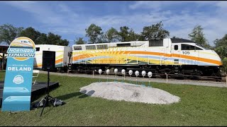 The FIRST SunRail Train to go to DeLand! SunRail Groundbreaking Ceremony For BRAND NEW Station