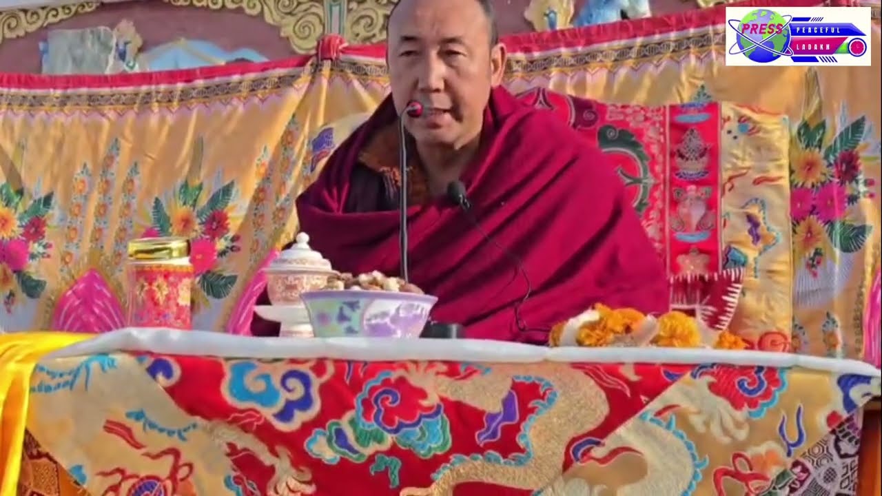 Skyangchak Choskul Tsogspa Ladakh organised a spiritual prostration for four days and was starting.