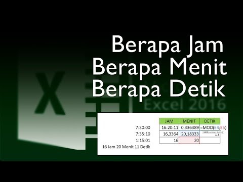 Cara Menghitung Berapa Jam Menit Dan Detik Youtube