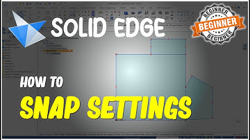 Solid Edge How To Use Snap Settings