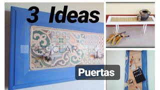 3 DIY Fáciles Para RECICLAR Puertas/Ideas de Bricolaje /Ventanas Mallorquinas/Perchero