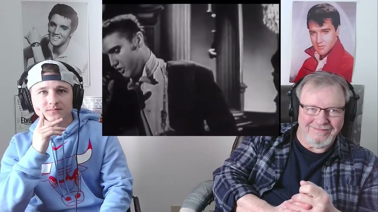 Видео с реакцией Элвиса на песню 