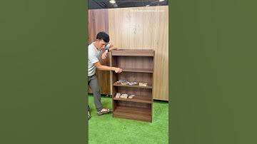 DIY Hidden Storage – Secret Spot Behind the Books! #videos #furniture #wood #woodwork #virals #money