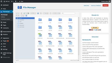 Wordpress File Manager Plugin   Alternative to FTP And Cpanel File Manager at Wordpress Admin Dashbo