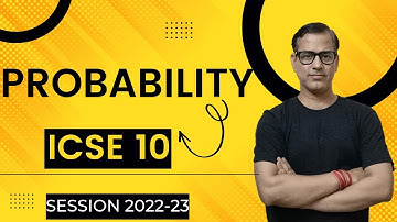 Probability One Shot | ICSE Class 10 | @sirtarunrupani
