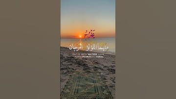 رب المشرقين ورب المغربين. سلمان العتيبي  #quran #قرآن #سورة_الرحمن
