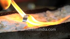 Moon stone ring being made in Sri Lanka