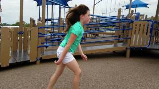 Gracie and dad at Lincoln Park in quincy illinois