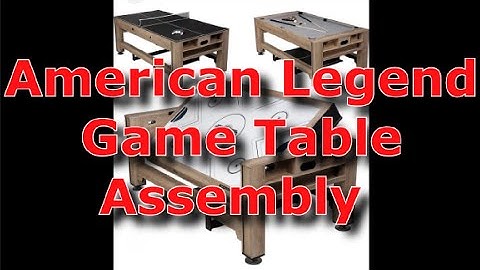 American Legend Game Table Assembly (3 in 1)