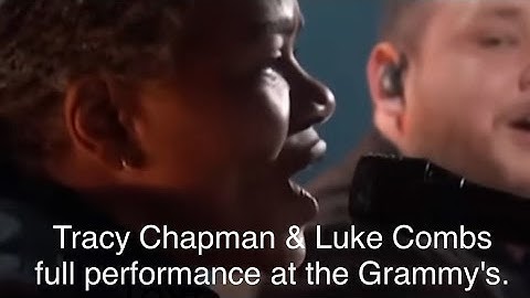 Tracy Chapman & Luke Combs full performance 2024 duet