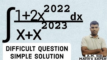 Integration Question | Difficult Question Simple Solution