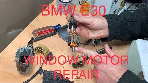 DIY FIX BMW E30 WINDOW MOTOR REPAIR