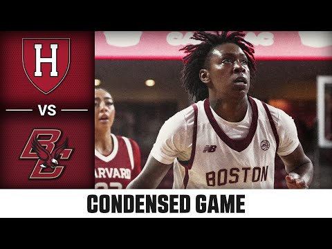 Harvard vs Boston College Condensed Game | 2025-26 ACC Women's Basketball