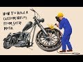 Time Lapse, How to Weld A Custom Harley Davidson bobber Motorcycle from Scrap Metal