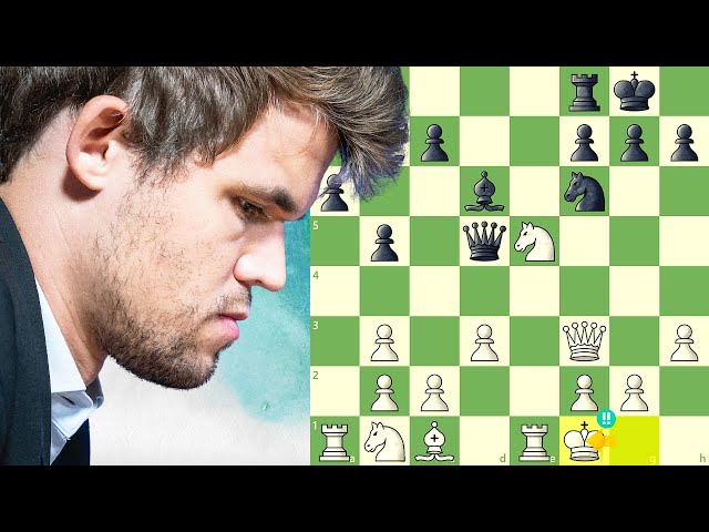 Entenda o INCRÍVEL SACRIFÍCIO DE DAMA do Campeão Mundial de Xadrez Magnus  Carlsen na Copa do Mundo 