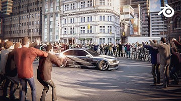 Animating Huge Crowds in Blender Tutorial