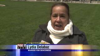 Former Deaconess employees protest for their paychecks