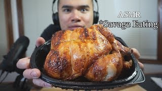 Asmr 1 Costco Chicken Challenge Savage Eating Extreme Eating No Talking