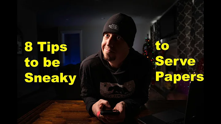 Being Sneaky | Process serving